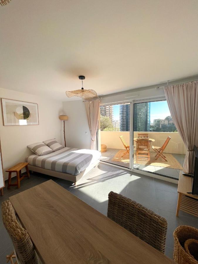 Luxueux Studio Neuf - Frontiere Monaco - Piscine - Parking Prive 外观 照片